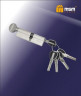 Цилиндровый механизм Msm CW90 SN 50*40 кл-верт (матовый никель) перфо