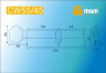 Цилиндровый механизм Msm CW100 PB 55*45 кл-верт (латунь) перфо