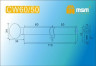 Цилиндровый механизм Msm CW110 PB 60*50 кл-верт (латунь) перфо