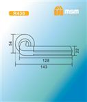 Ручки раздельные MSM R430 PB/DW (Полированная латунь/Темное дерево) на круглом основании