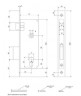 Замок врезной Apecs 1323/60-AB