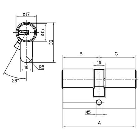 Цилиндр Evva ICS 102 мм 41x61 ключ-вертушка (никель)