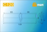 Цилиндровый механизм Msm C120 PB 60*60 (латунь) перфо