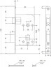 Замок врезной Apecs 1425-CR (аналог замка Барановичи ШО-25)