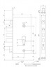 Замок врезной Apecs T-0523-C-G-R (T5DG R)