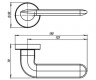 Ручки раздельные Armadillo Excalibur URB4 OB-13 (античная бронза)