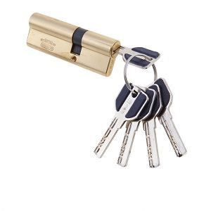 Цилиндровый механизм Msm C100 PB 55*45 (латунь) перфо