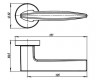 Ручки раздельные Armadillo Squid URB9 ОВ-13 (античная бронза)
