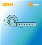 Ручки раздельные MSM R419 SB/PB ( Матовая латунь/Полированная латунь) на круглом основании