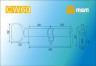 Цилиндровый механизм Msm CW60 SN 30*30 кл-верт (матовый никель) перфо