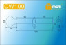 Цилиндровый механизм Msm CW100 SN 50*50 кл-верт (матовый никель) перфо