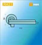 Ручки раздельные MSM R421 SB/PB ( Матовая латунь/Полированная латунь) на круглом основании