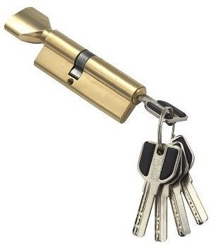 Цилиндровый механизм Msm CW80 PB 30*50 кл-верт (латунь) перфо
