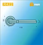 Ручки раздельные MSM R422 SN/CP (Матовый никель/Хром) на круглом основании