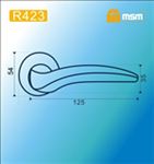 Ручки раздельные MSM R423 AB (бронза) на круглом основании