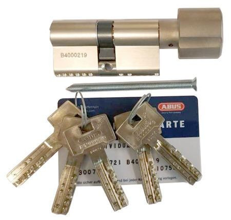 Механизм цилиндровый Abus Bravus 4000 MX (Абус) 100мм (65*35) никель, кл/вертушка