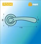 Ручки раздельные MSM R504 SB (Матовая латунь) на круглом основании