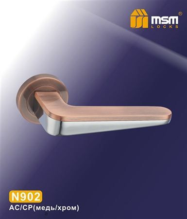 Ручки раздельные MSM N902 AС/CP (Медь/Хром) на круглом основании
