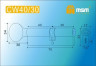 Цилиндровый механизм Msm CW70 PB 40*30 кл-верт (латунь) перфо